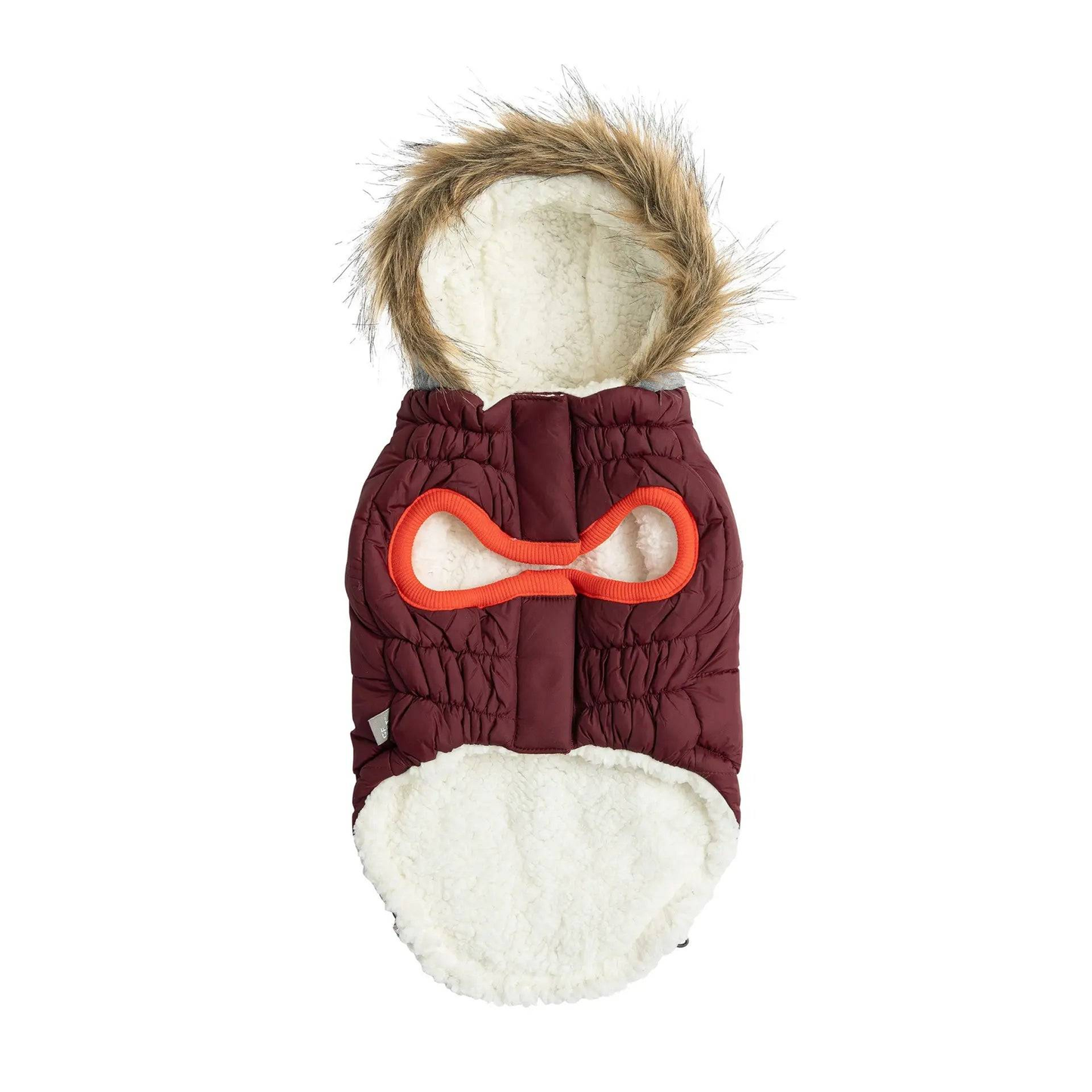 Cosy Pooch Winter Sailor Parka - Burgundy