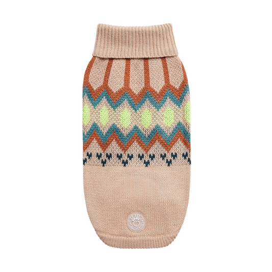 Cosy Pooch Heritage Sweater - Sand