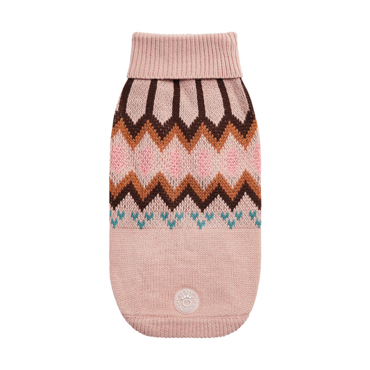 Cosy Pooch Heritage Sweater - Pink