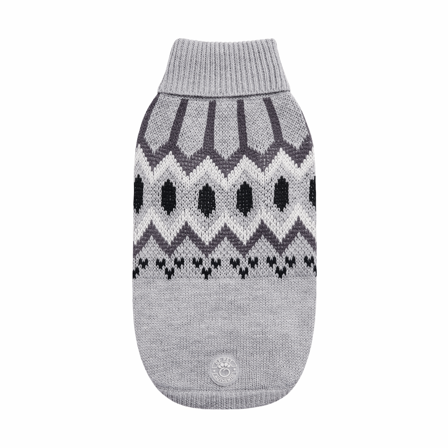 grey dog sweater