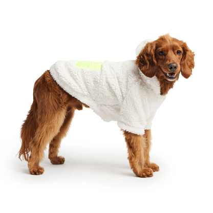 dog hoodie - White