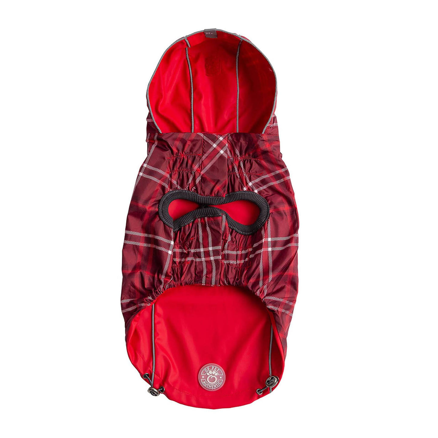 Cosy Pooch Reversible Elasto-Fit Raincoat - Red