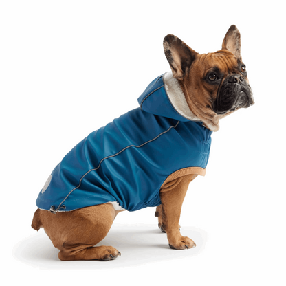 Cosy Pooch Insulated Raincoat - Dark Blue