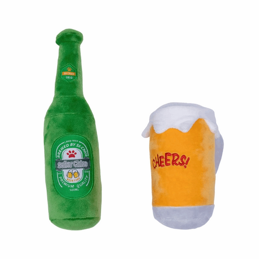 Squeaky Dog Toy funny Beer dog toy