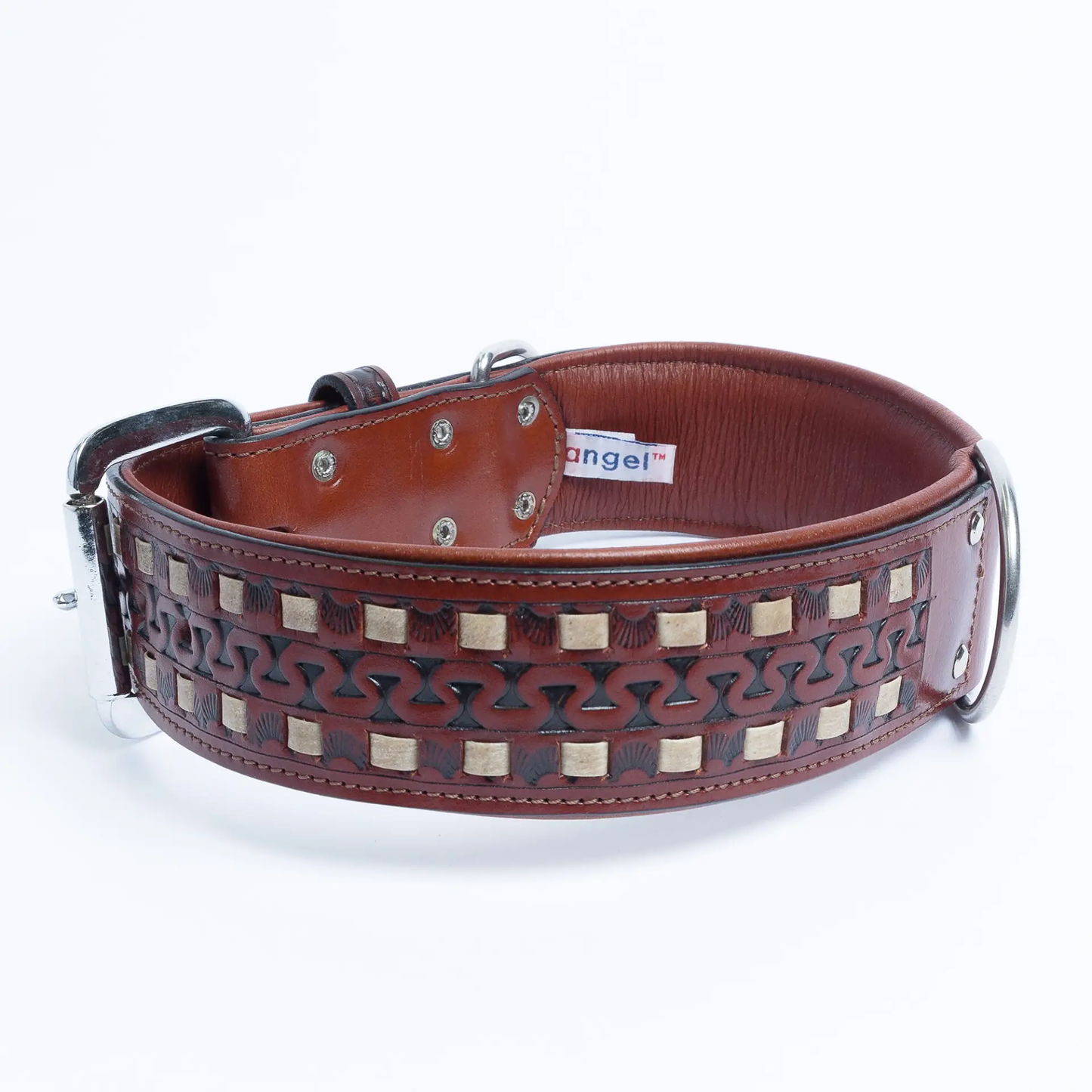 Tulsa Leather Dog Collar Handmade designer Style