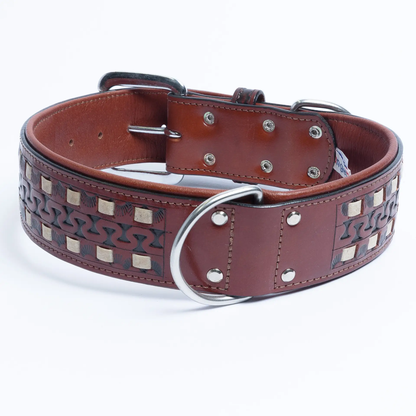 Tulsa Leather Dog Collar Handmade designer Style