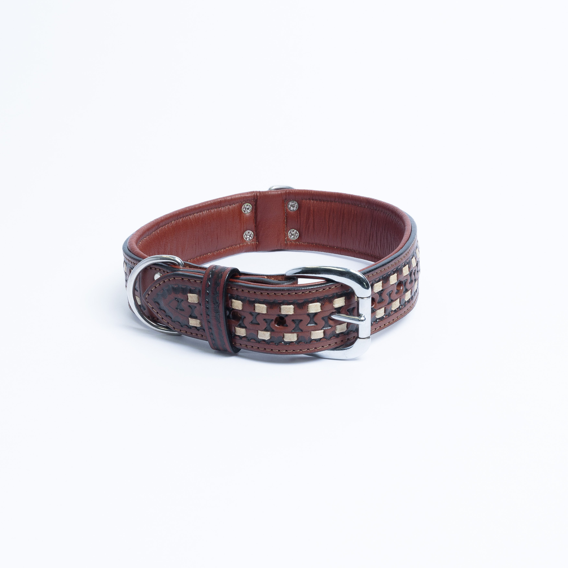 Tulsa Leather Dog Collar Handmade designer Style