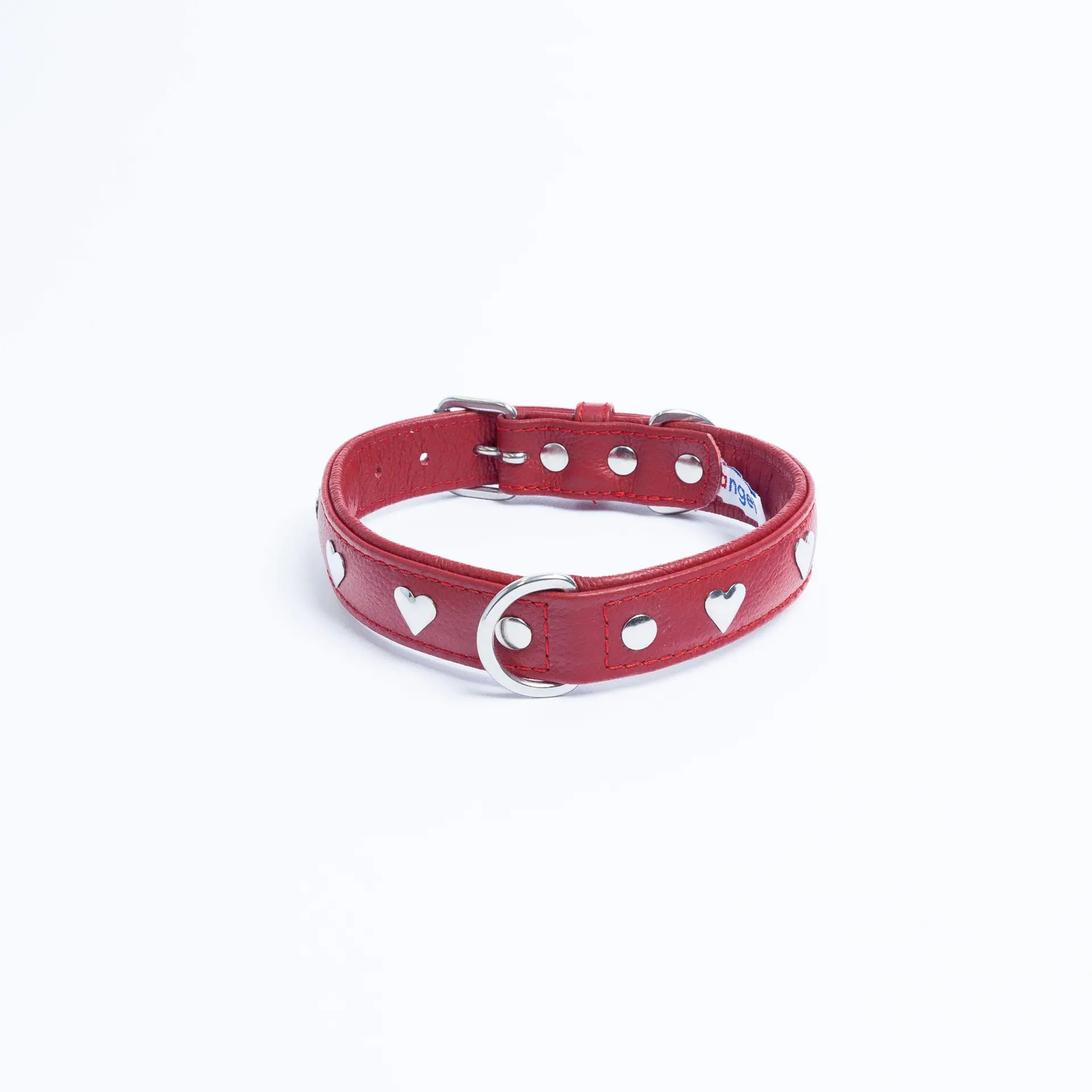  Rotterdam Hearts Leather dog collar