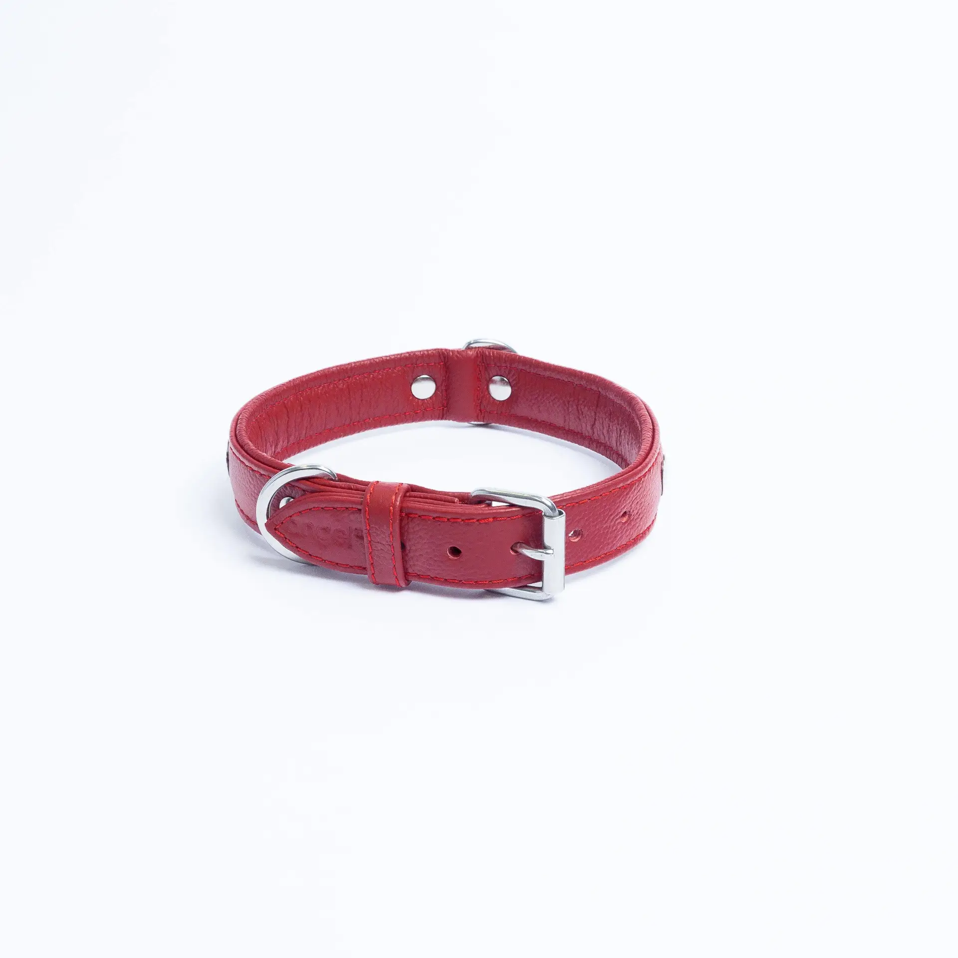  Rotterdam Hearts Leather dog collar