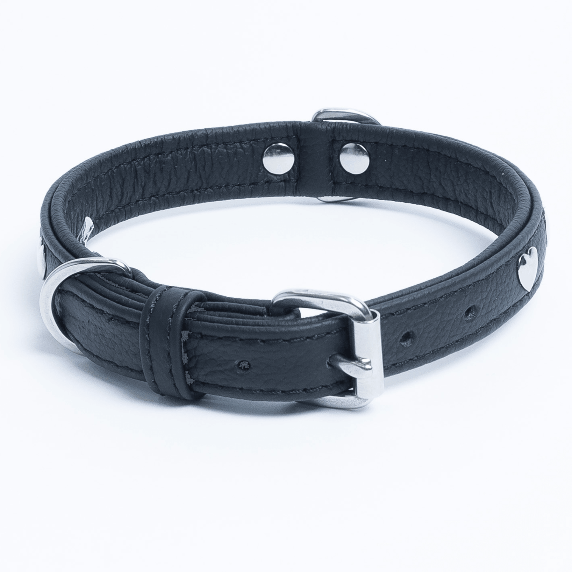  Rotterdam Hearts Leather dog collar