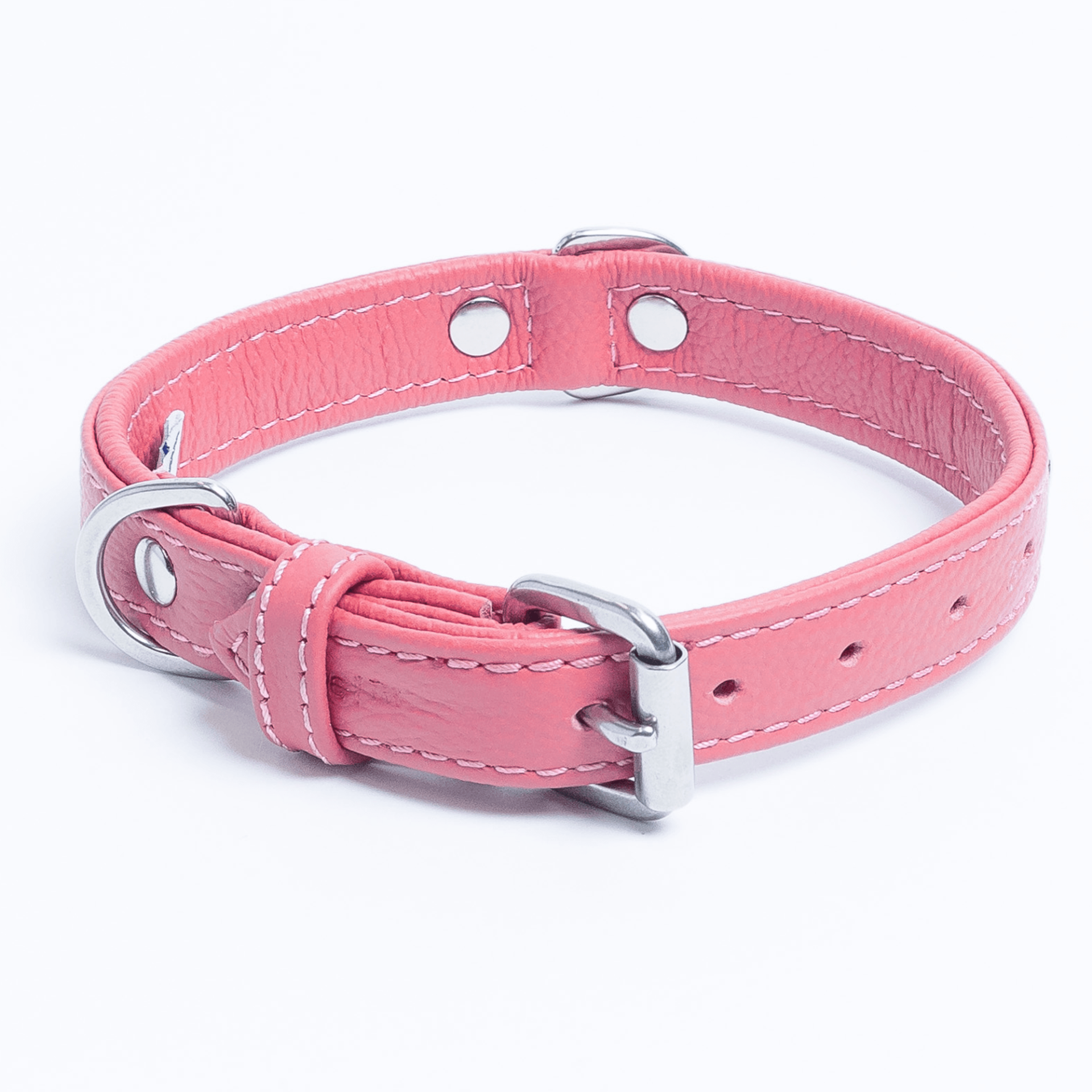  Rotterdam Hearts Leather dog collar