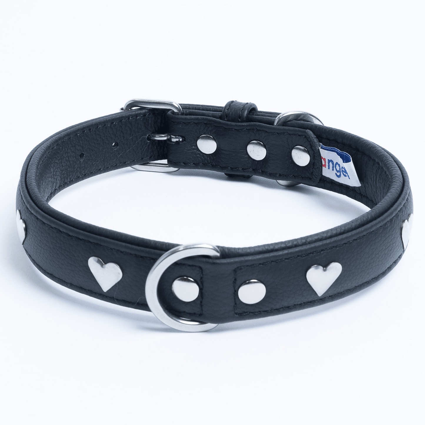  Rotterdam Hearts Leather dog collar