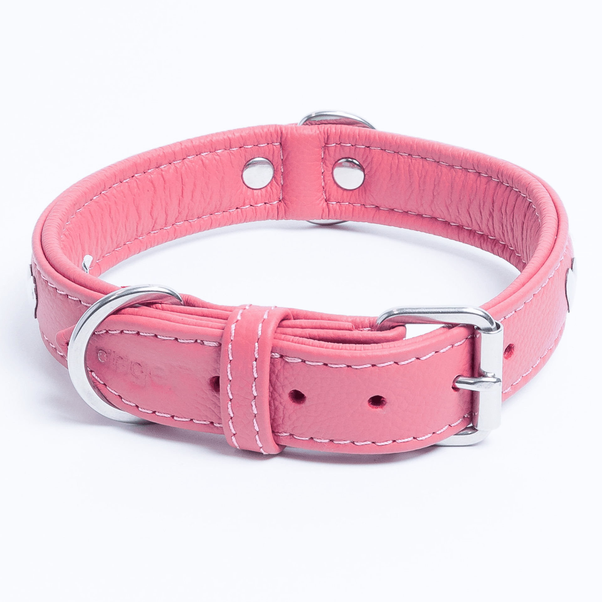  Rotterdam Hearts Leather dog collar