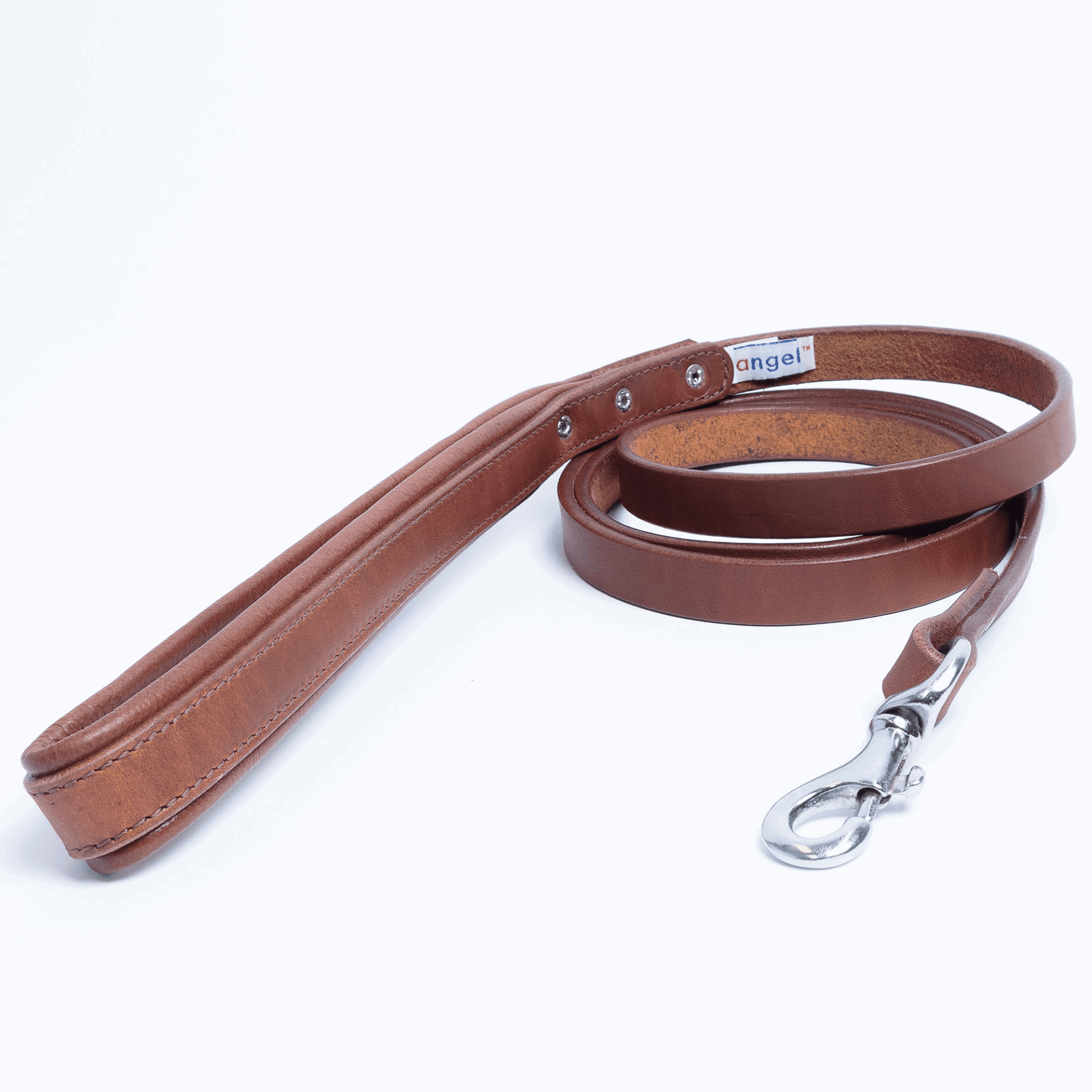 Leather Dog Leash with padded handle