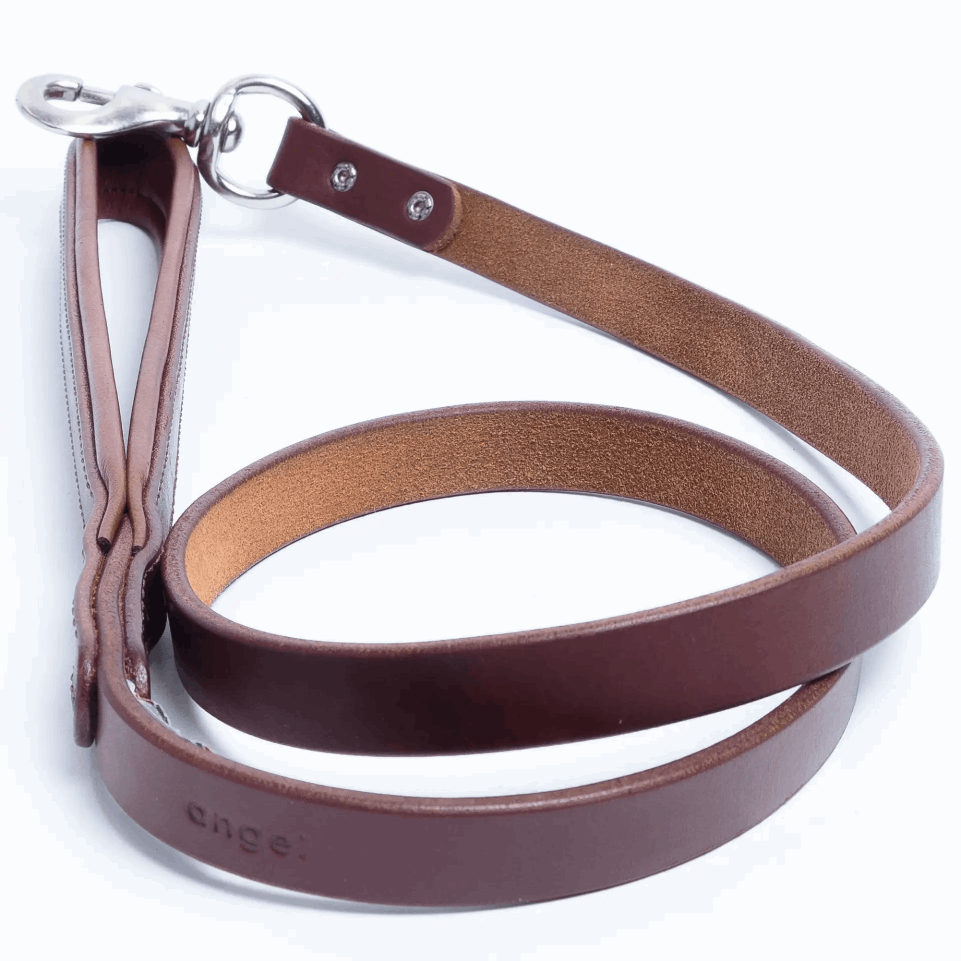 Leather Dog Leash with padded handle