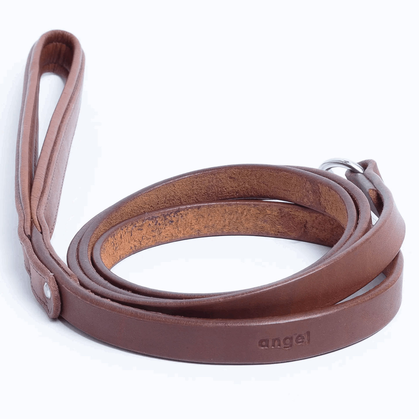 Leather Dog Leash with padded handle