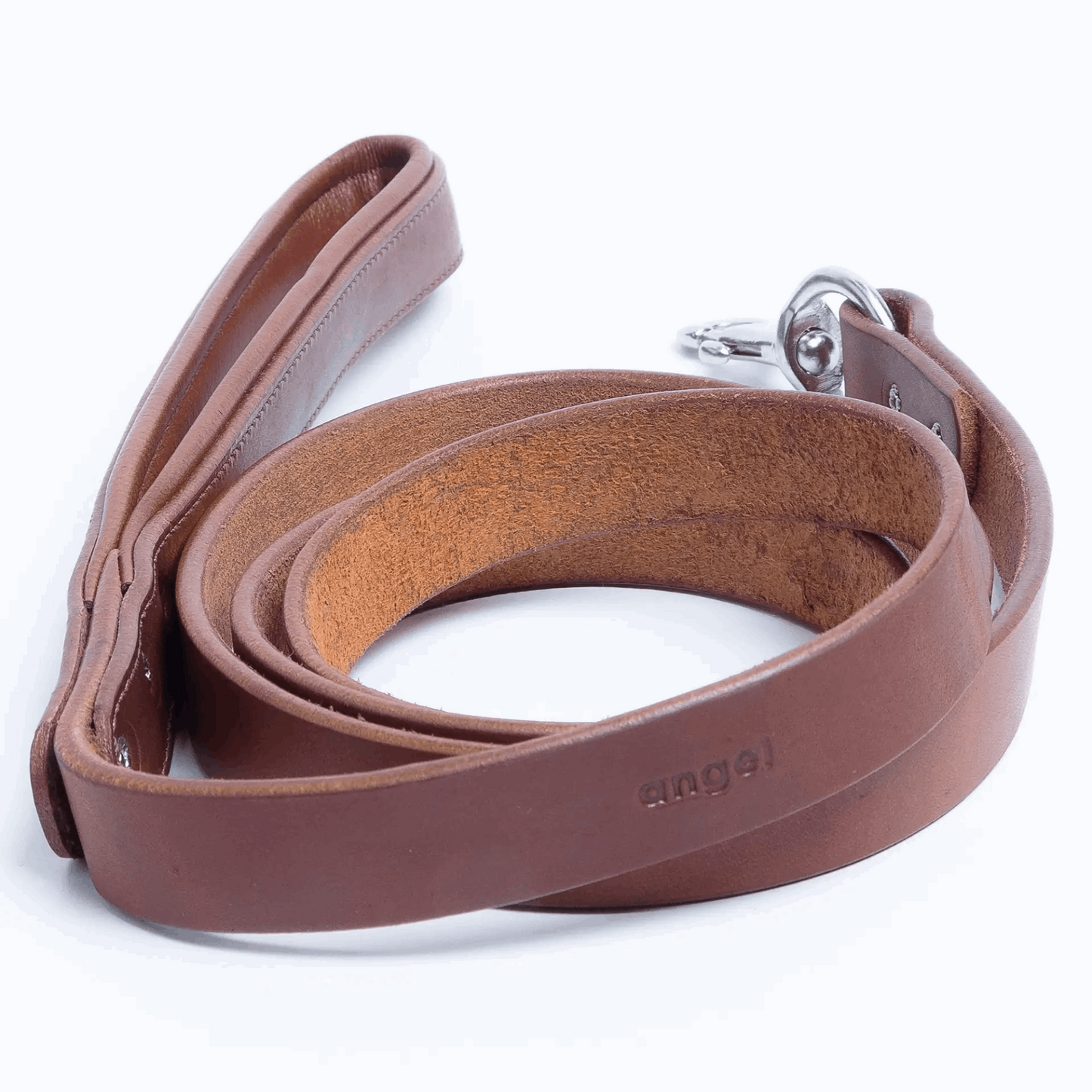 Leather Dog Leash with padded handle