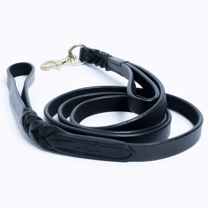 leather dog training leash