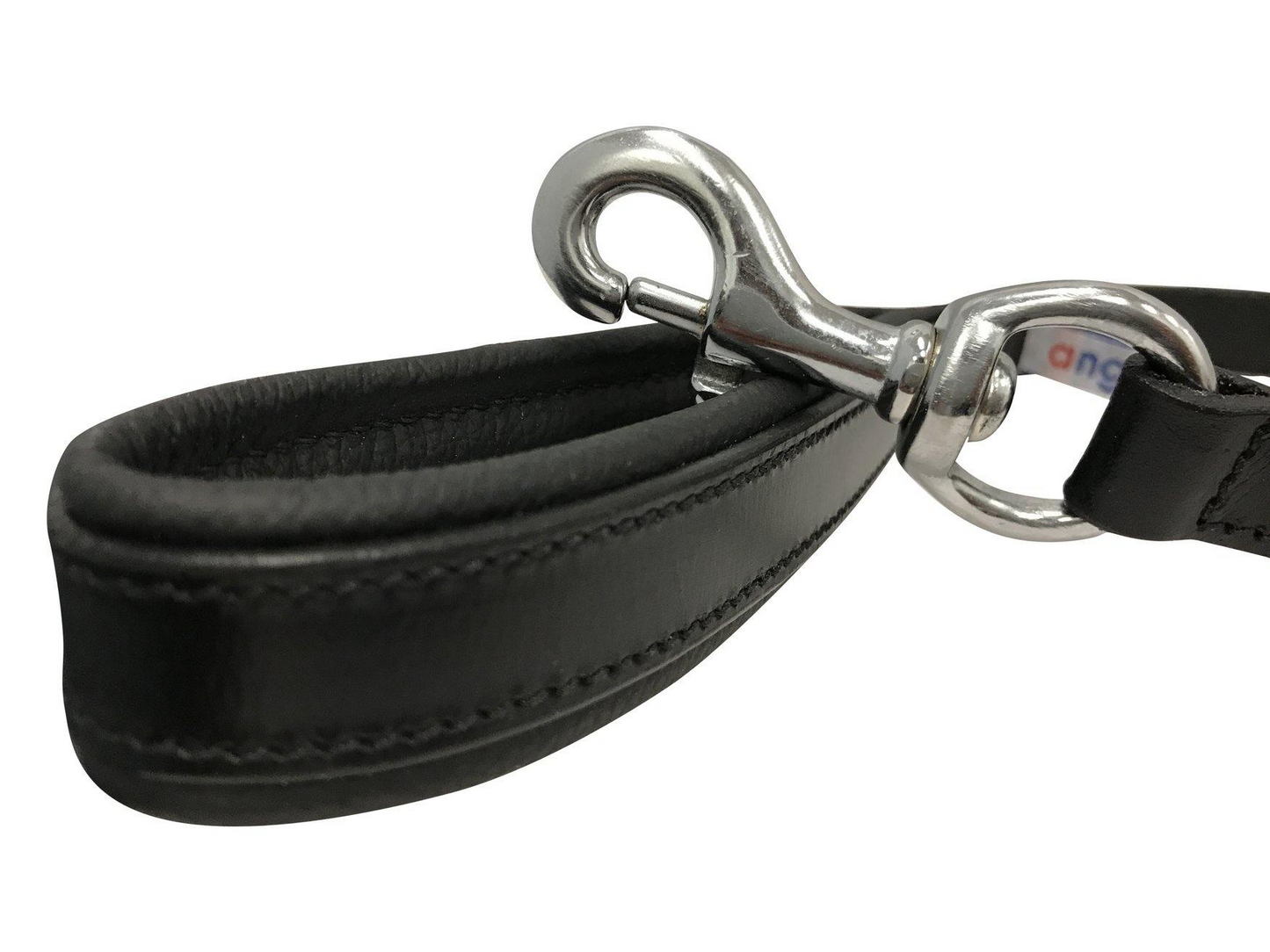 Reflective Leather Dog Leash