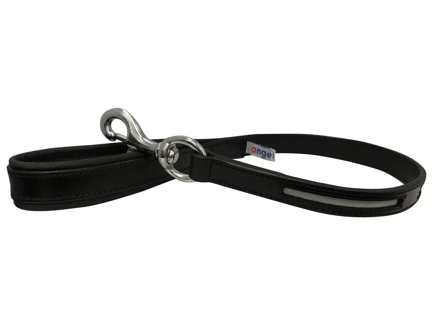 Reflective Leather Dog Leash