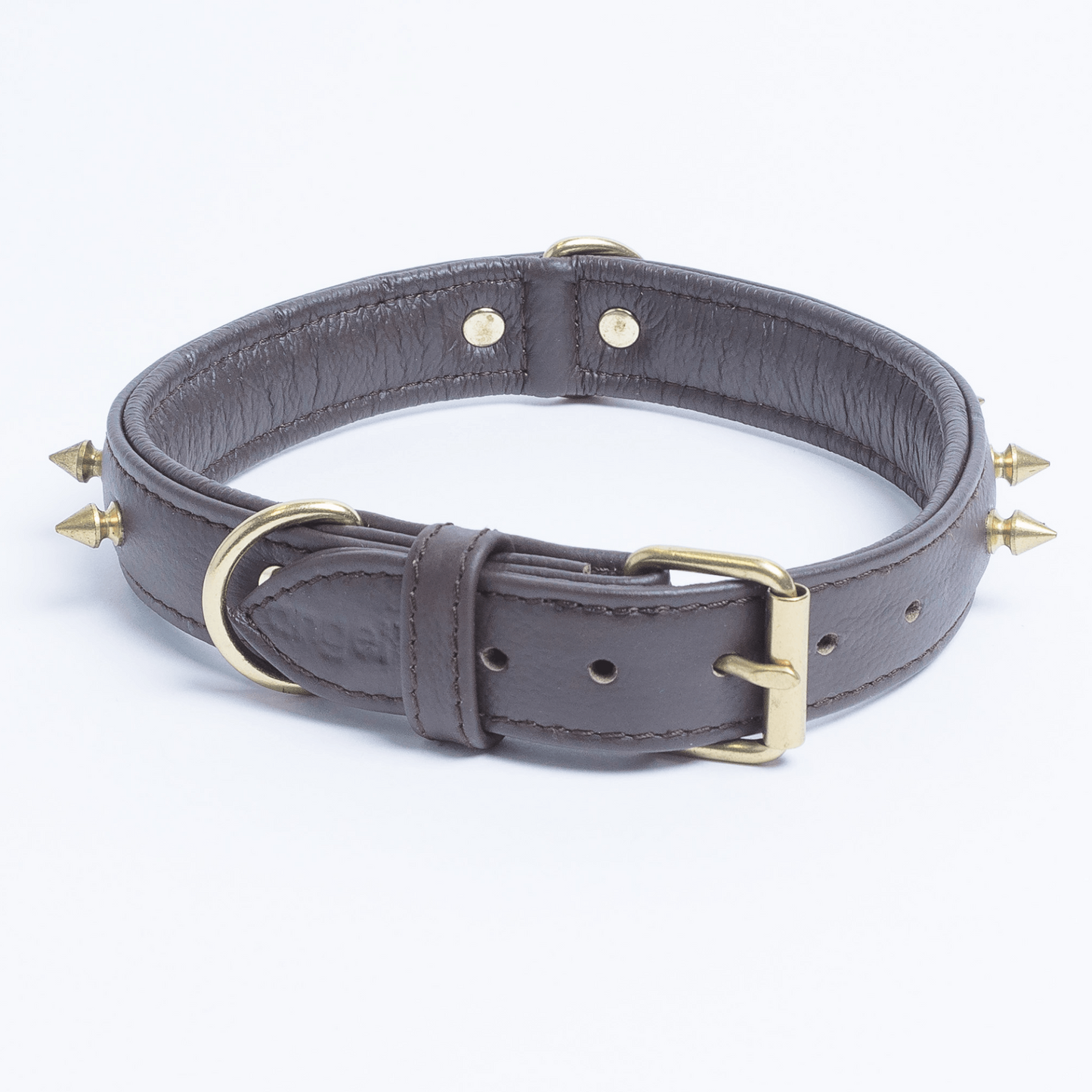 leather dog collar with spikes