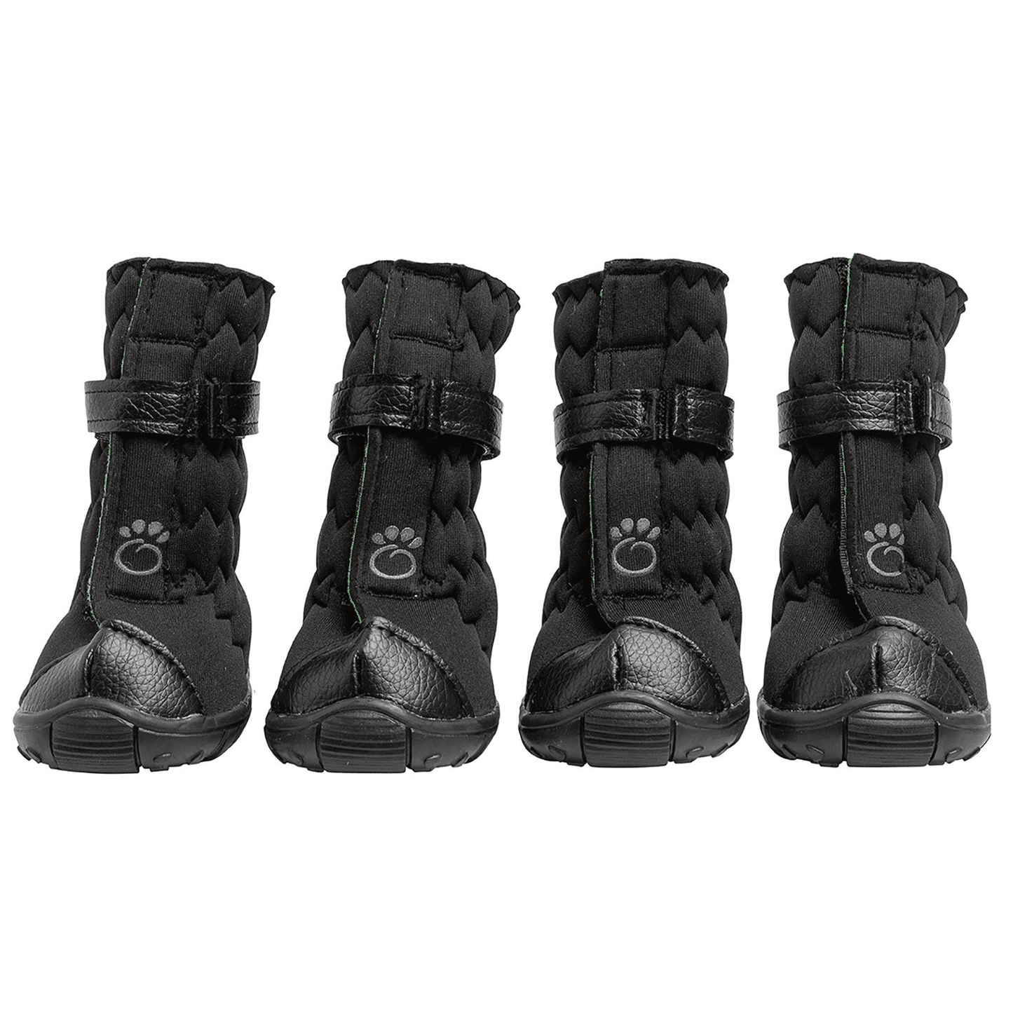 Elasto-Fit Dog Boots - Black - Winter Traction Control