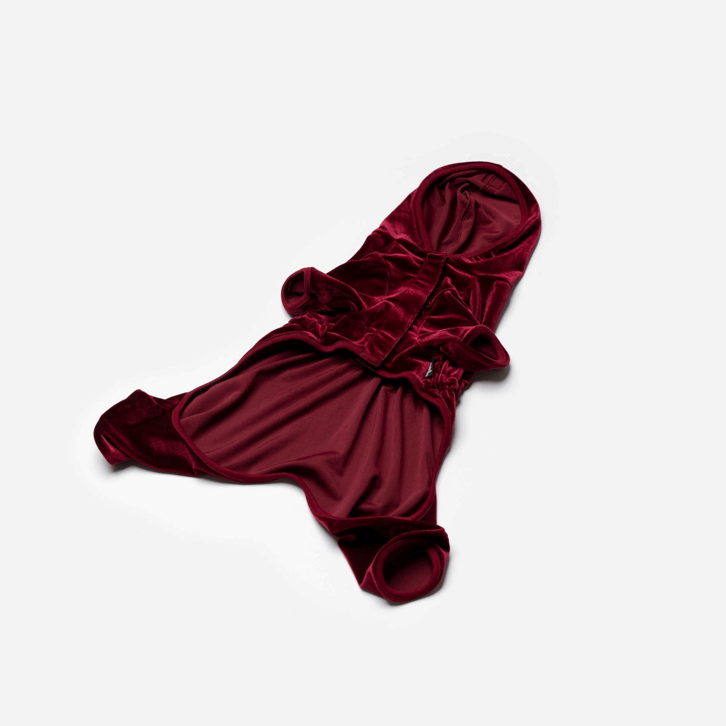 Coco Velour dog pajamas - Wine