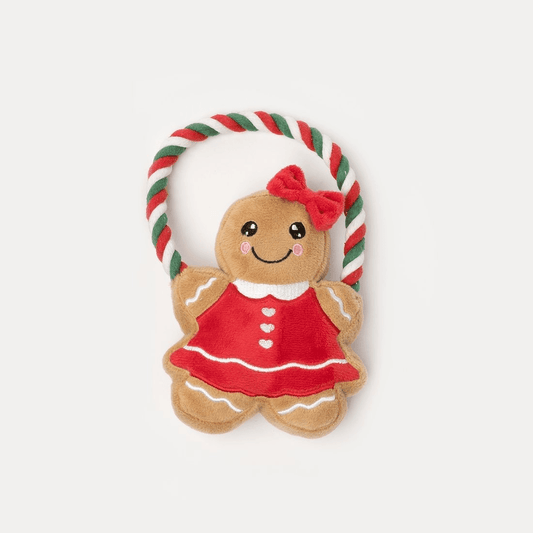 Ginger Bread Lady Christmas Dog Toy