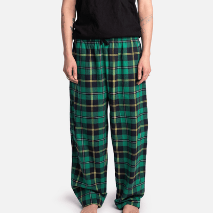 Matching Dog And Owner Pajamas- Plaid Green