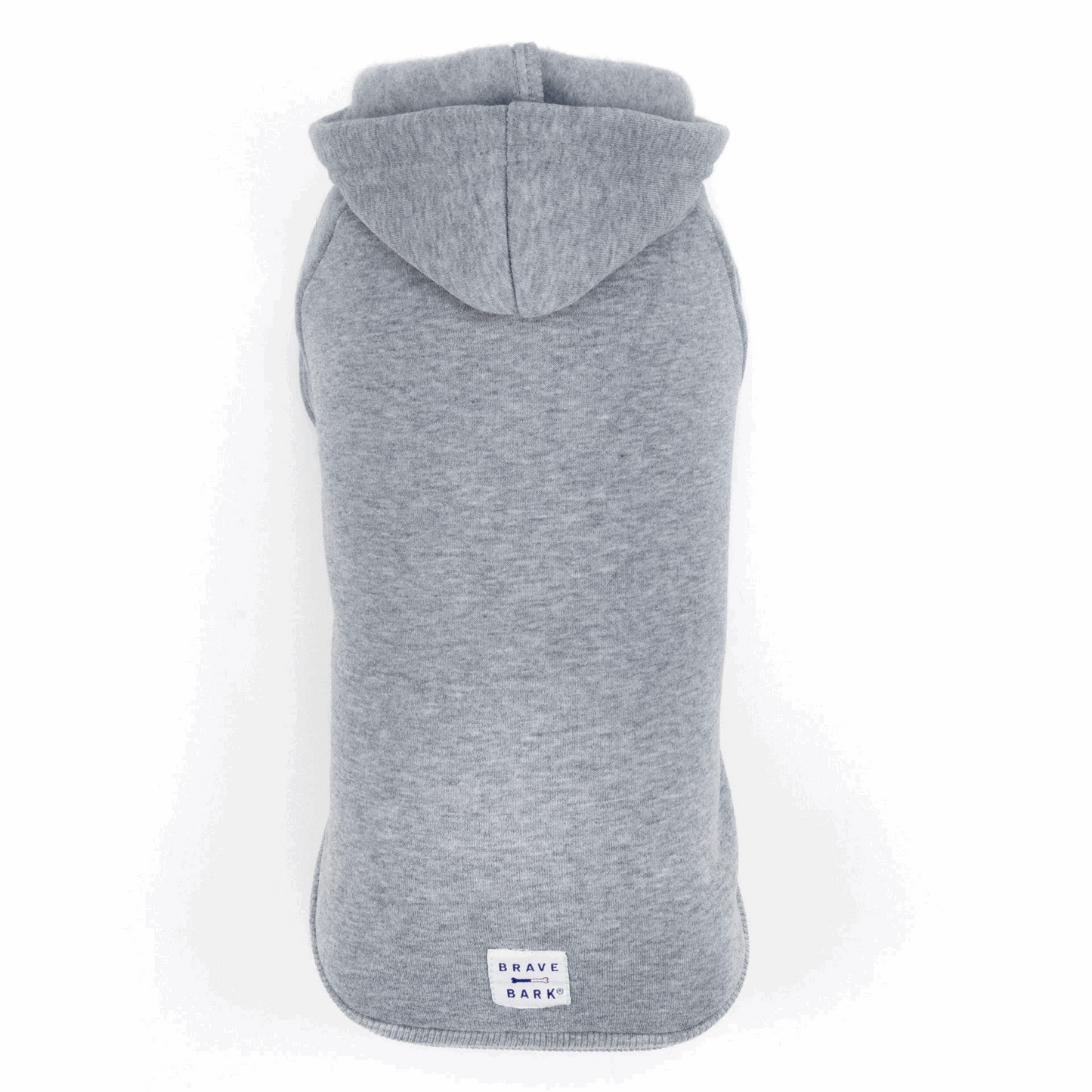 Cosy Pooch Brave Bark Hooded Dog Fleece - Heather Grey