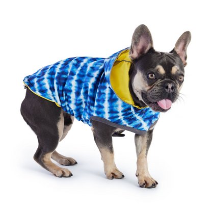 Reversible Dog Raincoat - Yellow/Blue