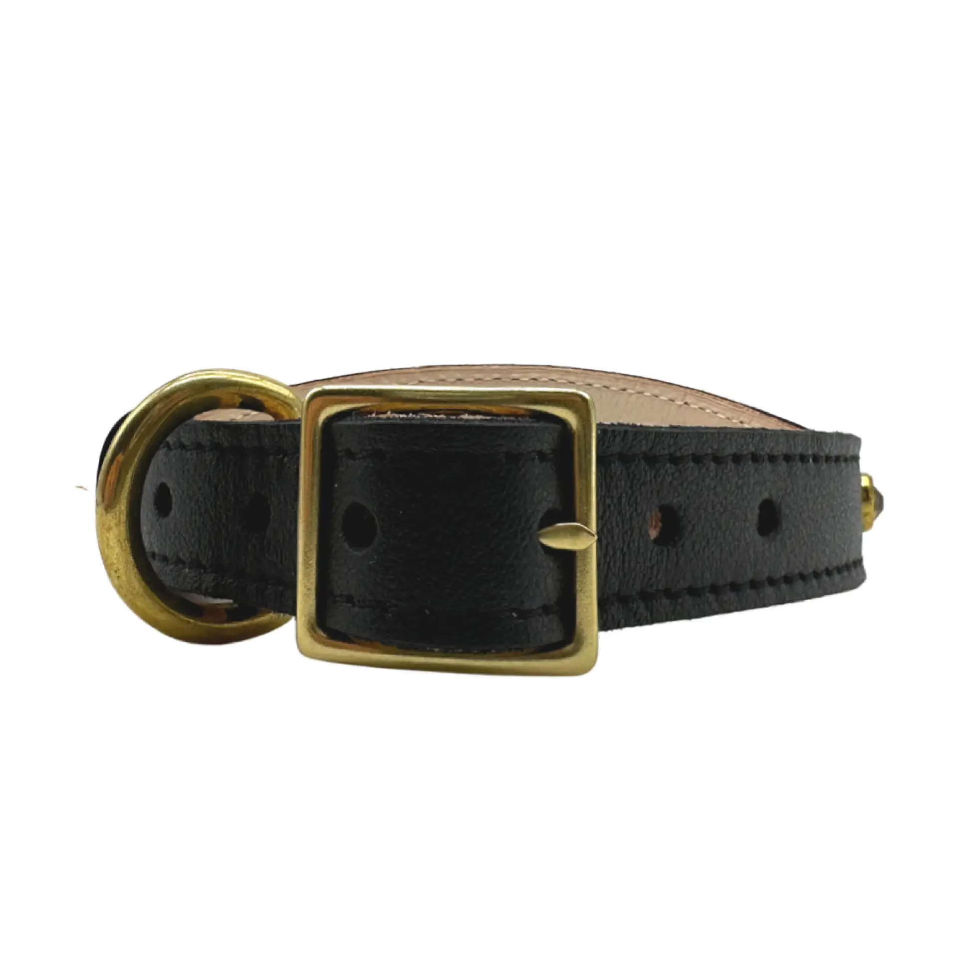  Plain Leather Dog Collar