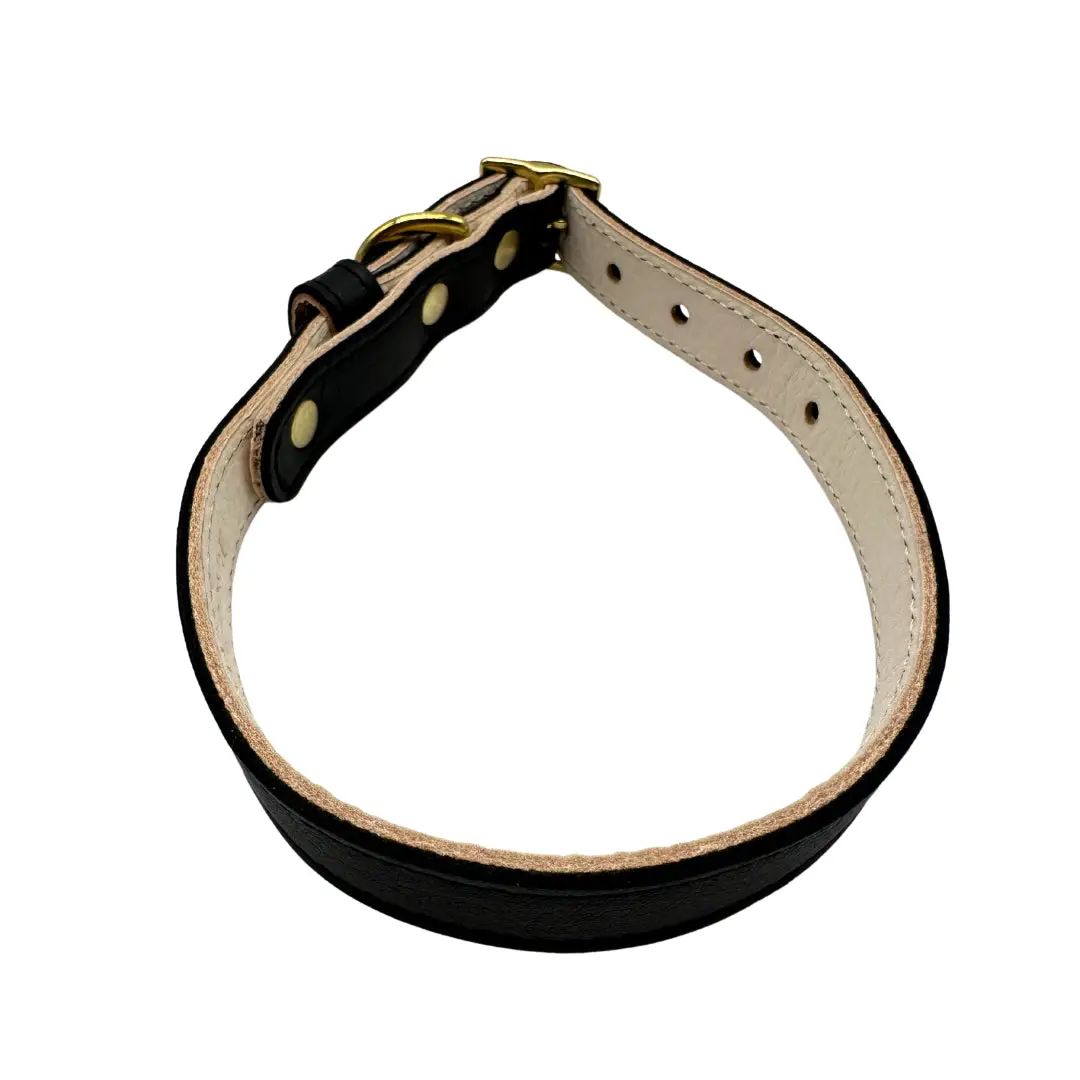  Plain Leather Dog Collar