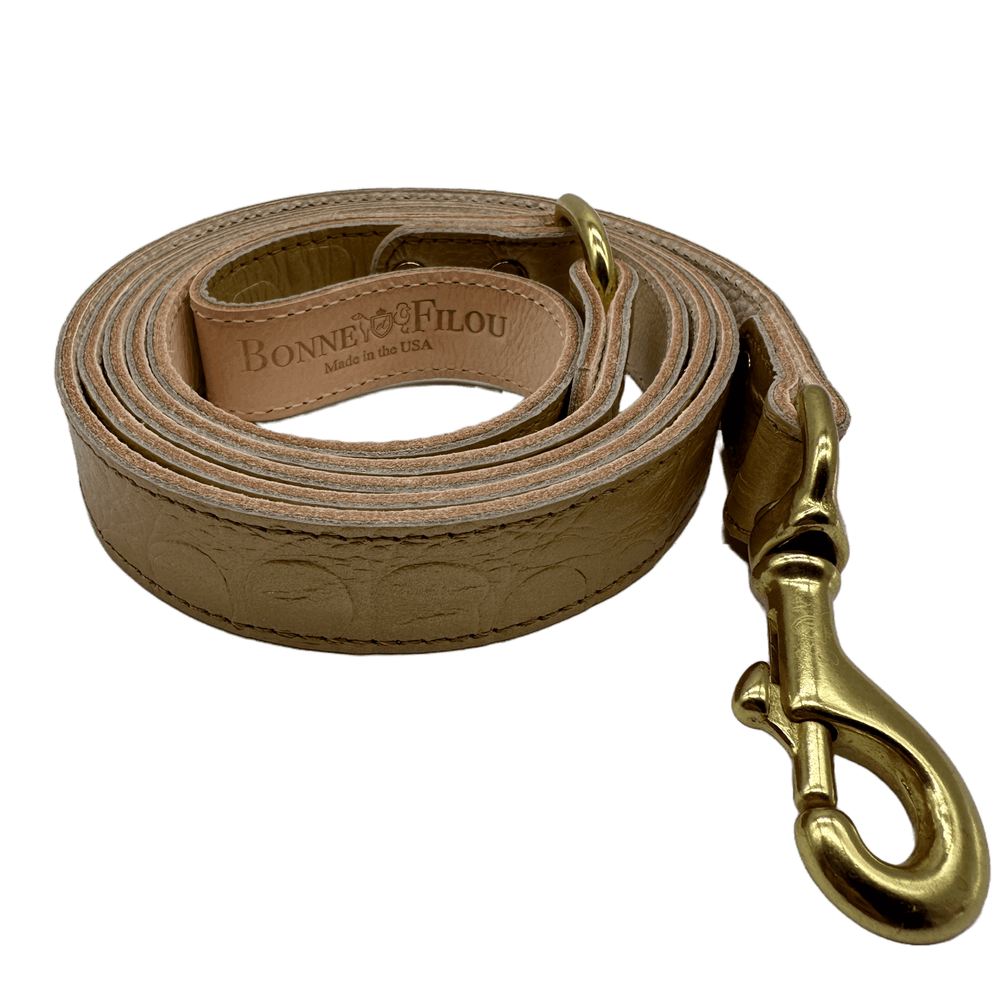 Leather dog leash