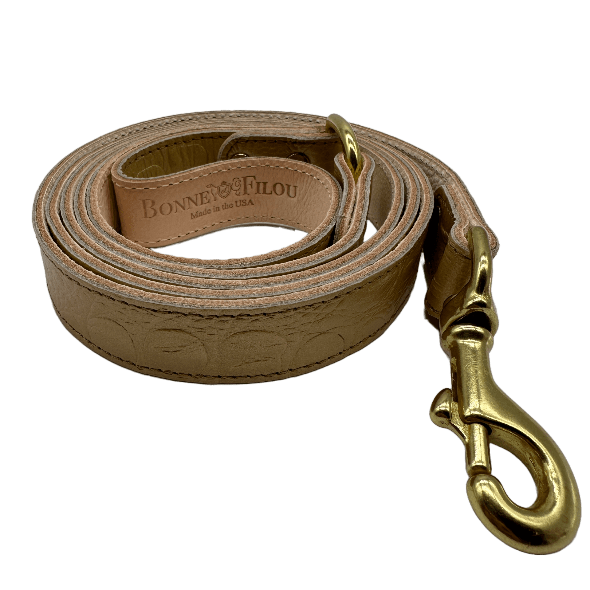 Leather dog leash