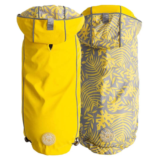 Cosy Pooch Reversible Elasto-Fit Raincoat - Yellow