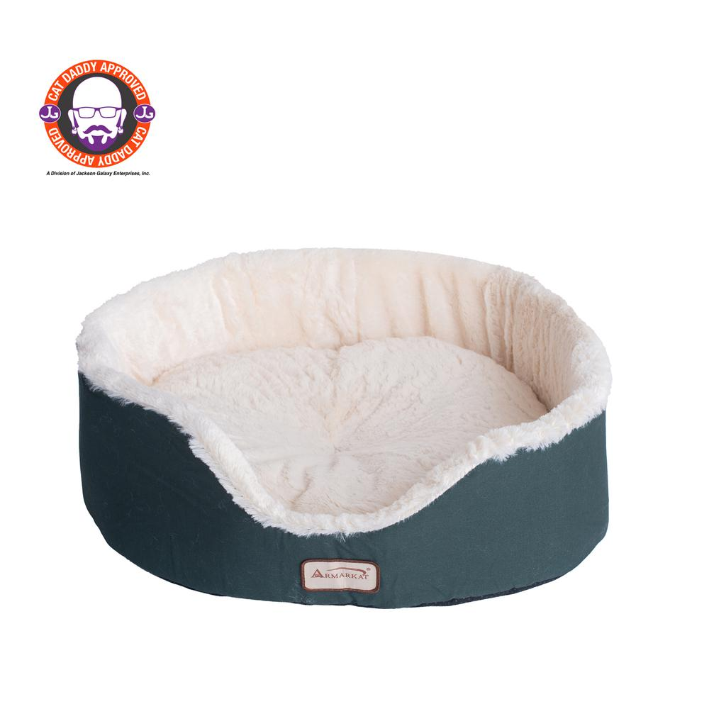 Laurel Green and Ivory Structured Dog bed - small