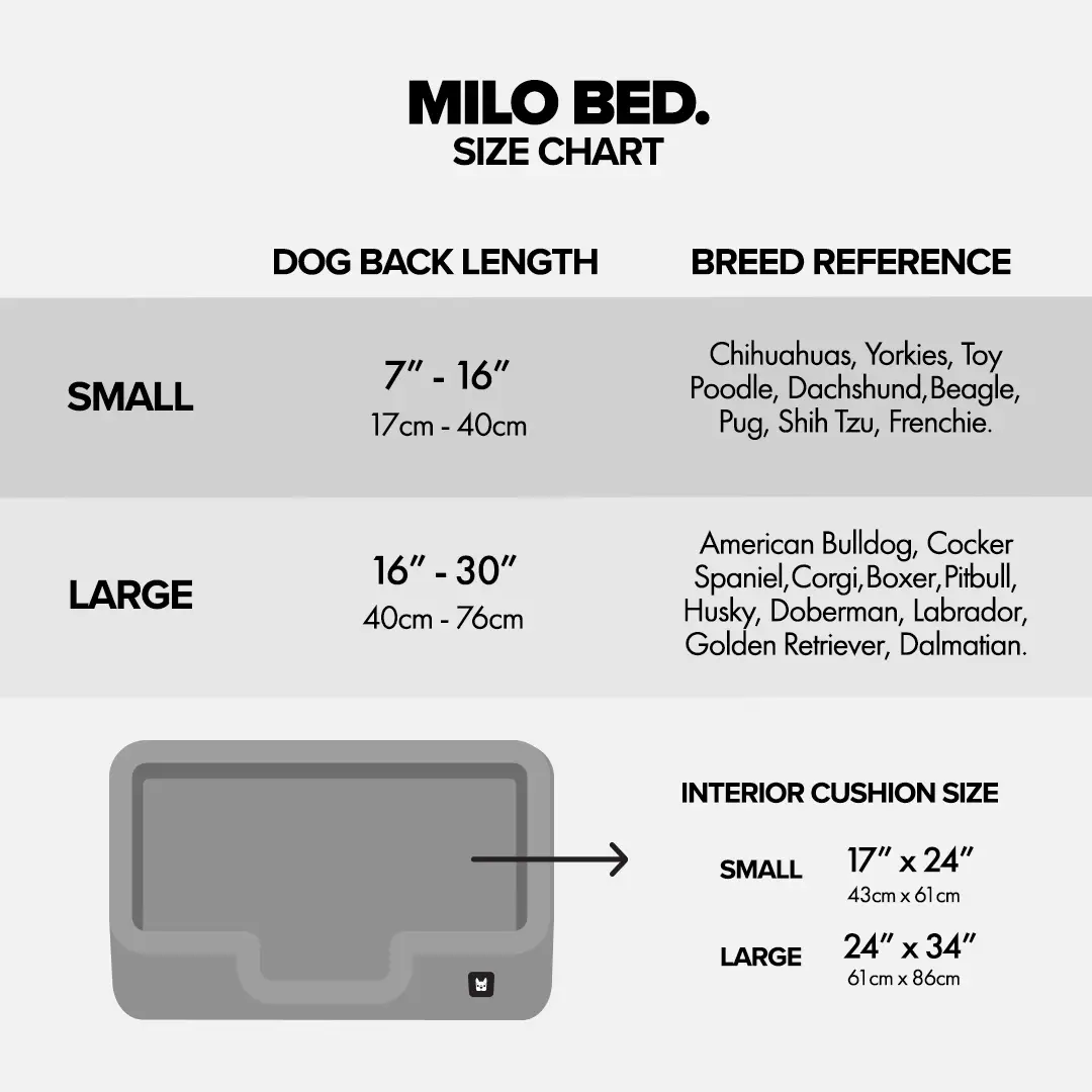 Memory Foam Dog Couch Milo Dog Bed Large