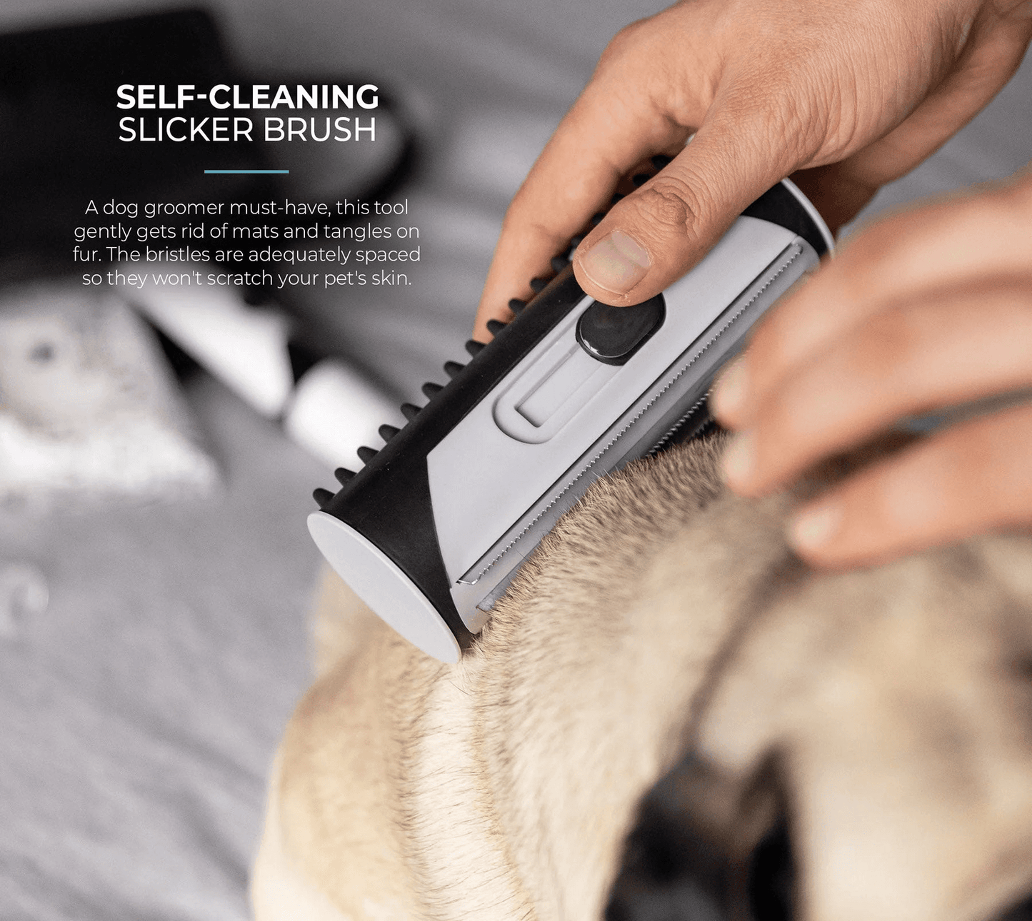 self cleaning dog brush dog grooming kit