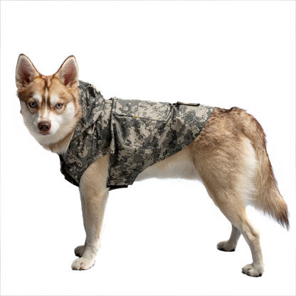 camo Dog Raincoat