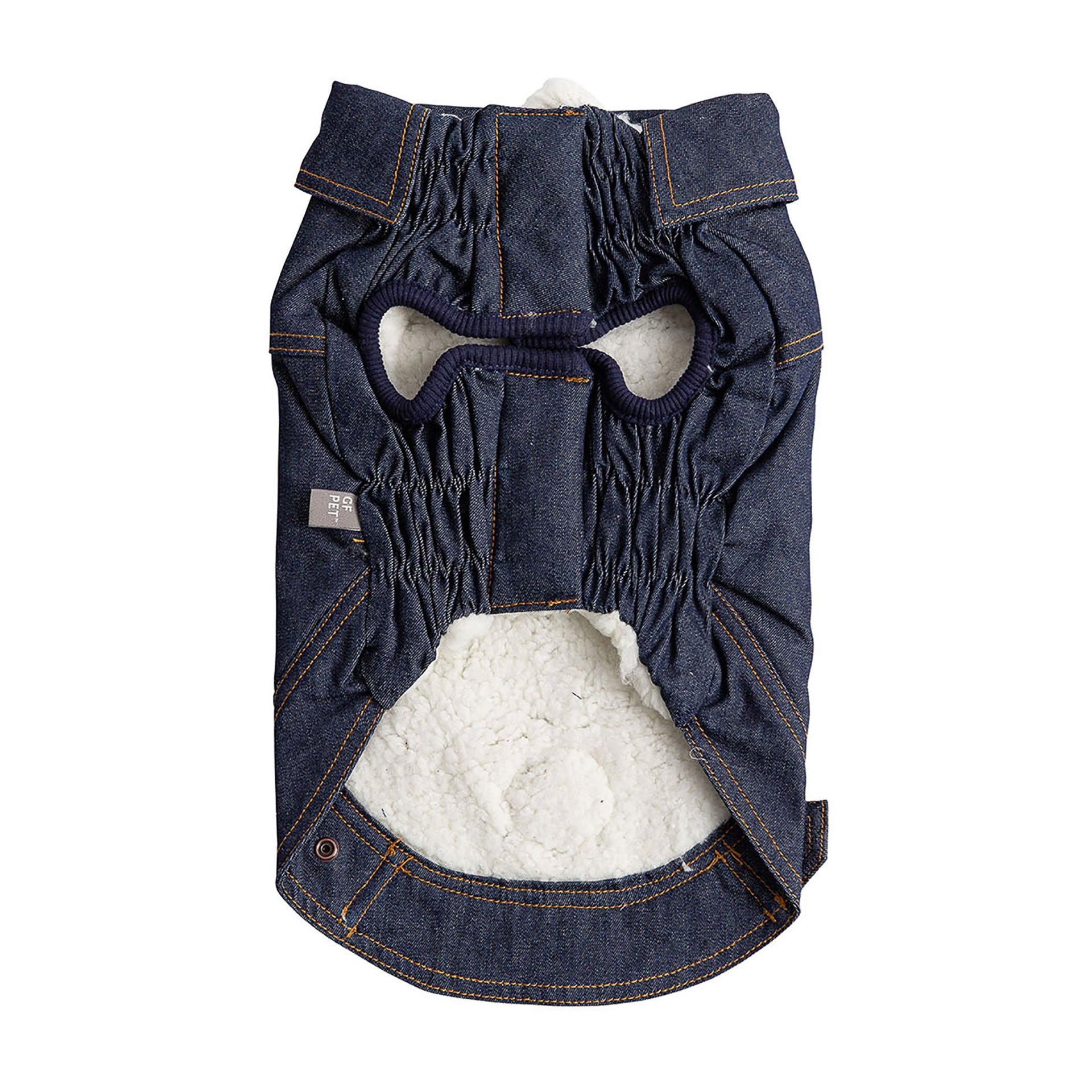 Cosy Pooch Denim Jacket - Denim Blue