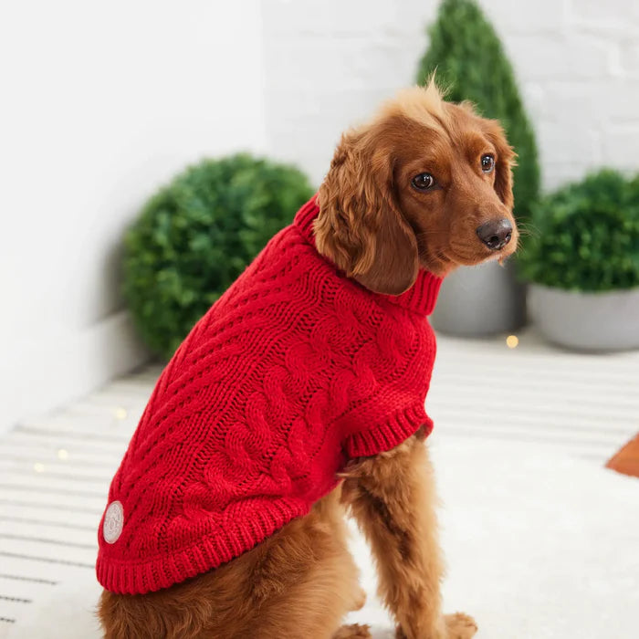 Chalet Dog Sweater - Red