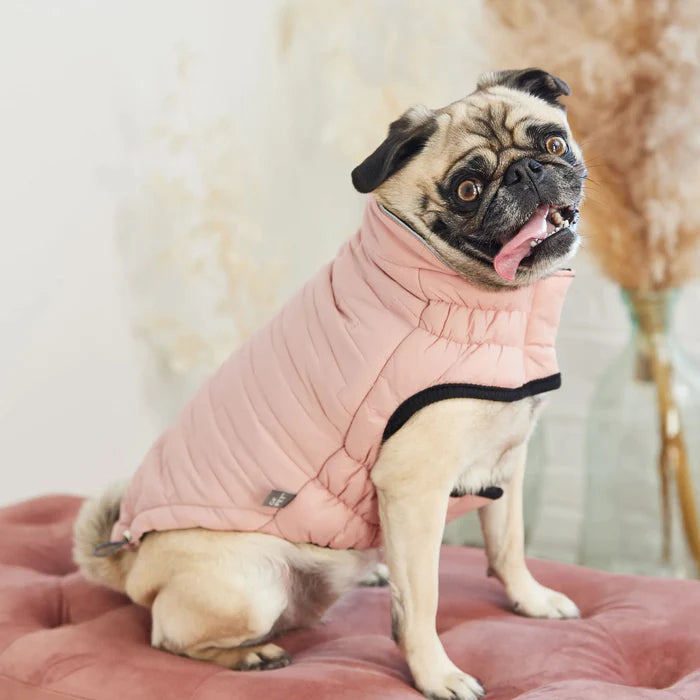 Reversible Chalet Dog Jacket - Pink