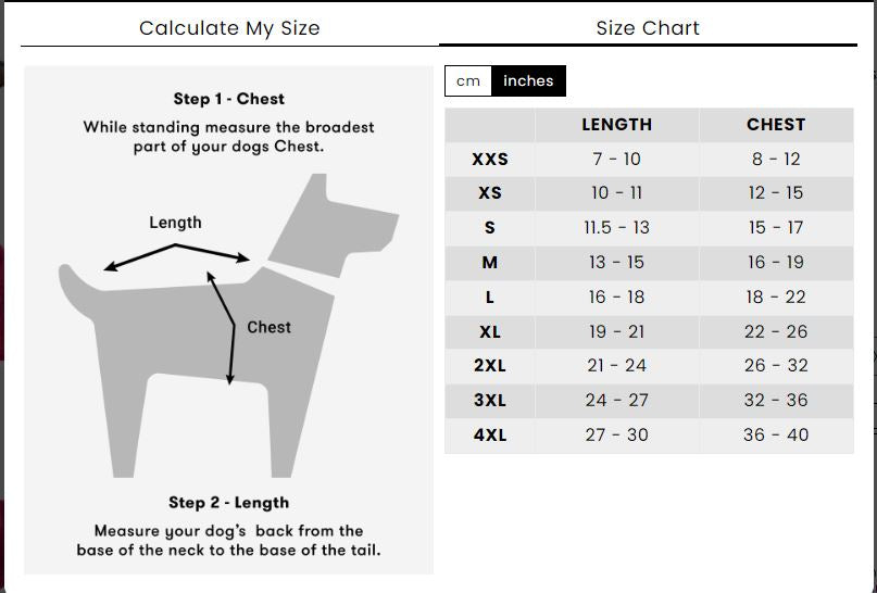 Matching Dog And Owner Pajamas Bundle - Pink Tie Dye size guide